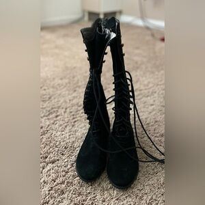 alvida leather boots size 4 youth